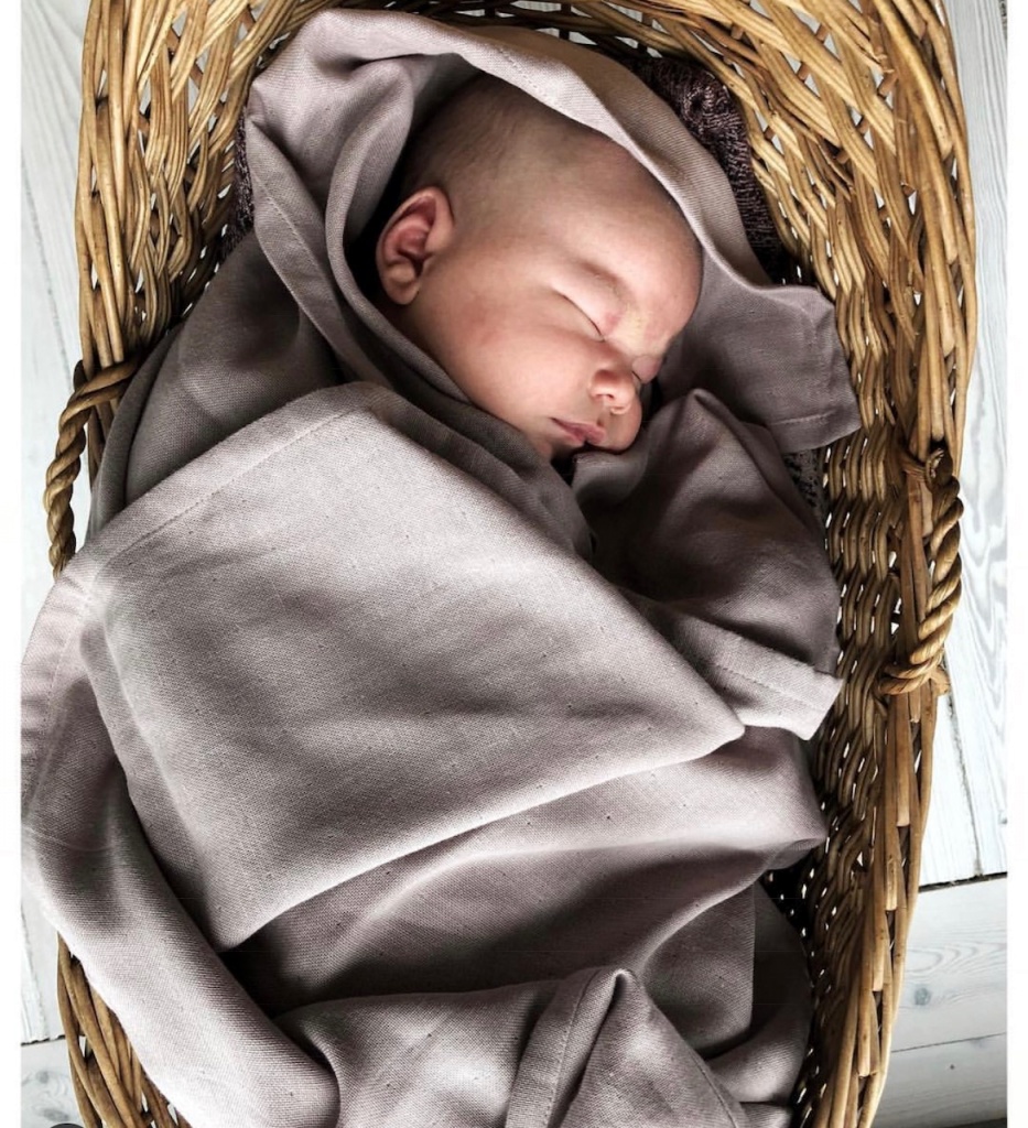 Saga Copenhagen Hula Swaddlefilt Silver Grey