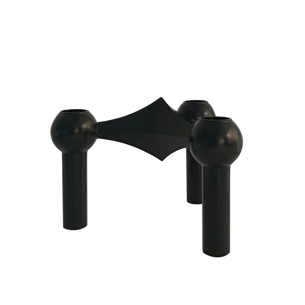 STOFF Nagel Candle Holder Black 3-pack