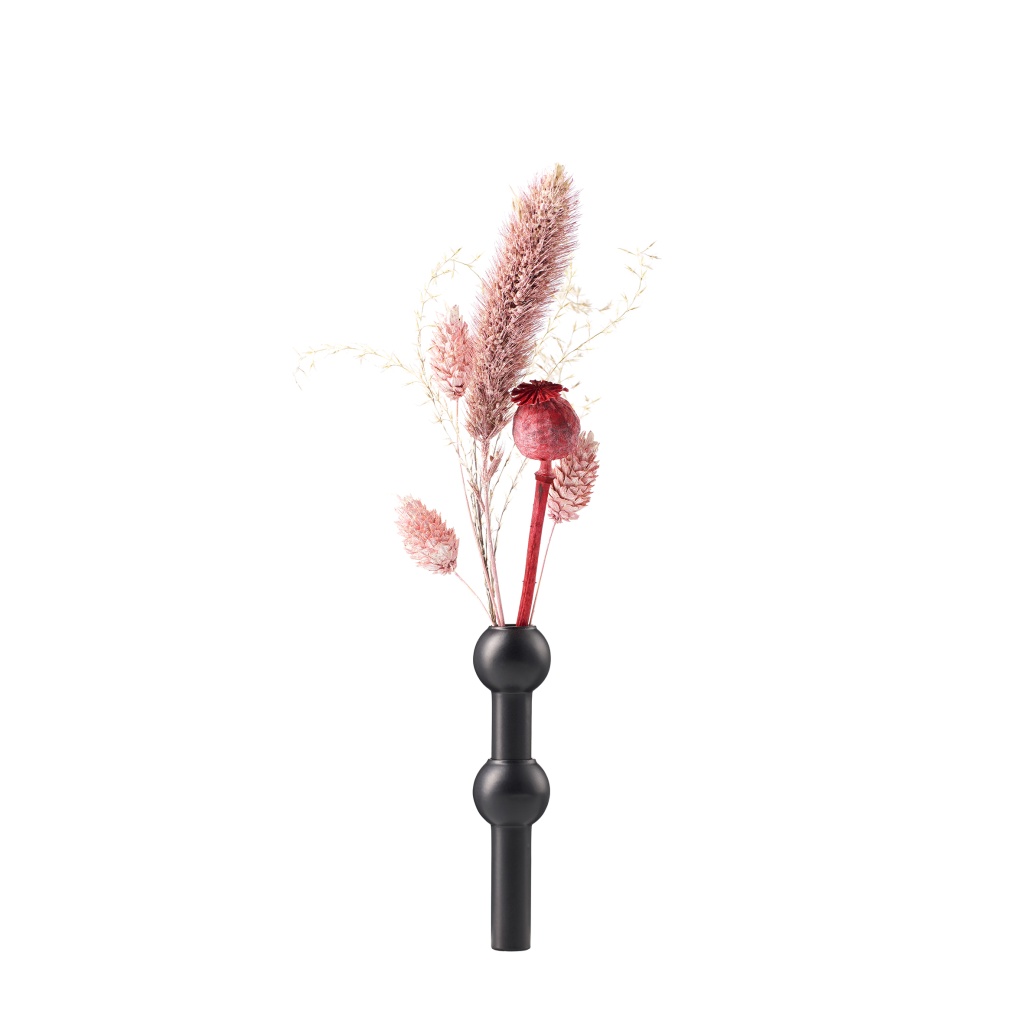 STOFF Nagel Vase for Candleholder Svart