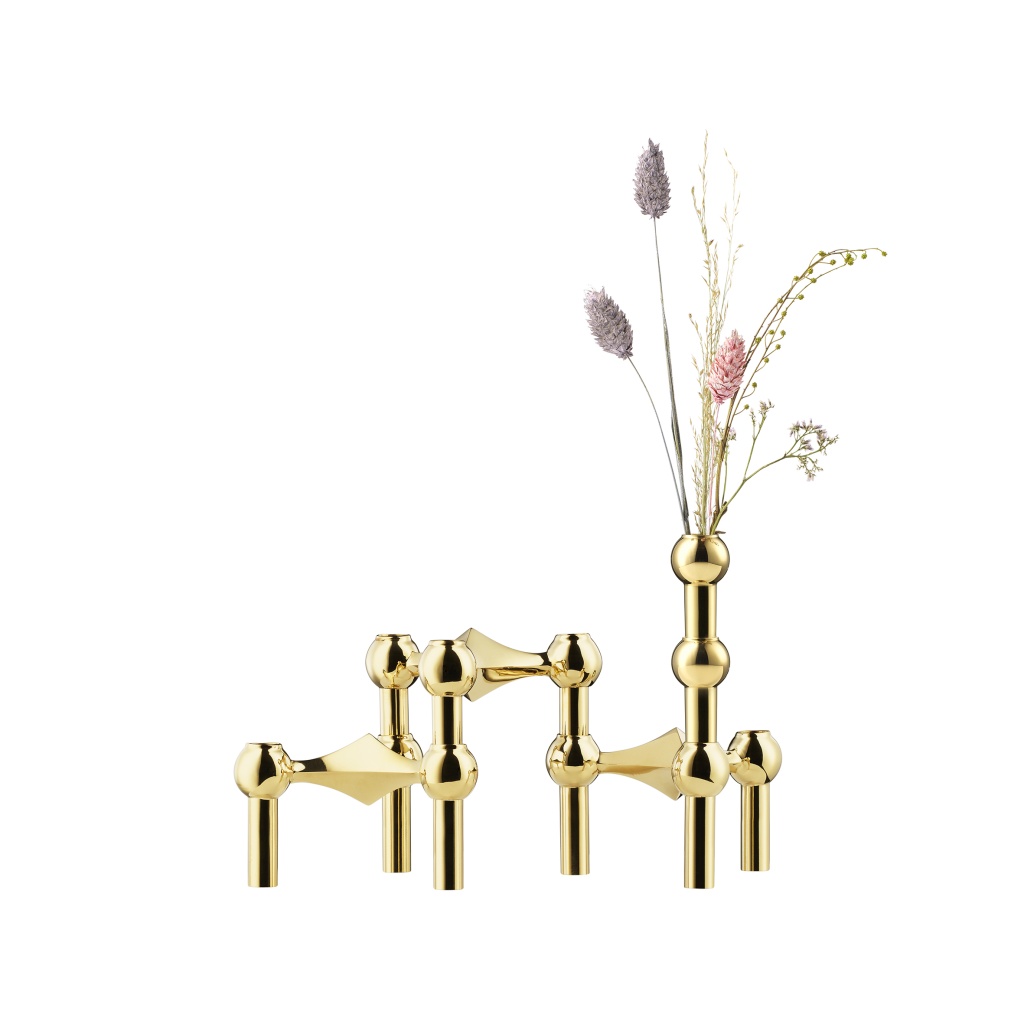 STOFF Nagel Vase for Candleholder Mässing