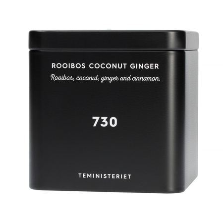Teministeriet No 730 Rooibos Coconut Ginger Plåtburk Svart 100g