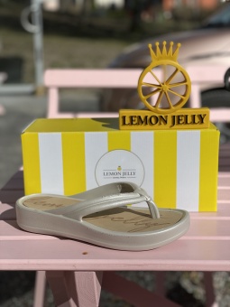Lemon Jelly Flip Flops Beige