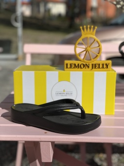 Lemon Jelly Flip Flops Svart
