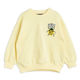 Tröja - Sweatshirt - Ladybird Embroidered - Yellow