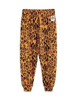 Byxa - Basic Jersey Trousers Leopard Beige (Tencel)
