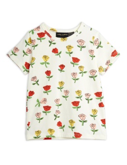 T-Shirt - Roses  Offwhite