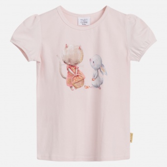 T-shirt Annielle katt kanin (skin chalk)