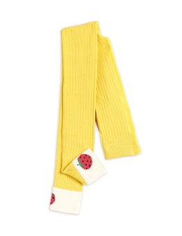 Leggings - Ribbed strawberry yellow