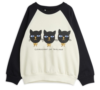 Tröja - Cat triplets sweatshirt (Offwhite)