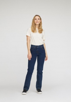 LauRie Marple Straight  ML Mirakelbyxor Dark Blue Denim