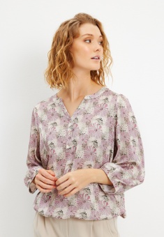 InFront Ash Mönstrad Blus Rose