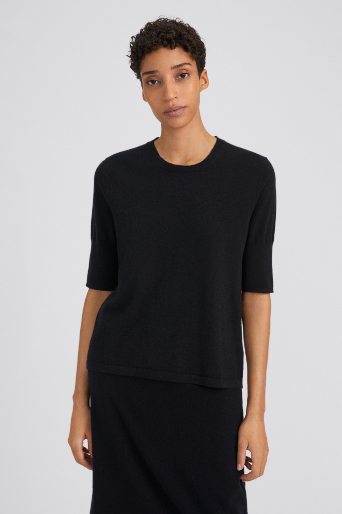 filippa k tencel elbow sleeve top