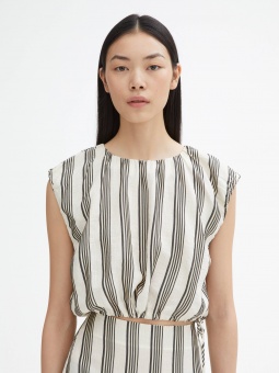 Dagmar Topp Cropped Striped