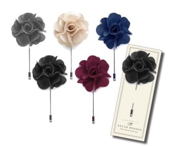 TOPECO Kavaj nål, floral label pin