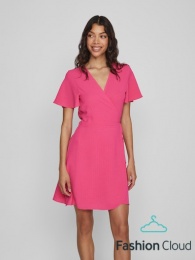 VILOVIES S/S SHORT WRAP DRESS