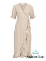 OBJAMMIE S/S WRAP LONG DRESS 127