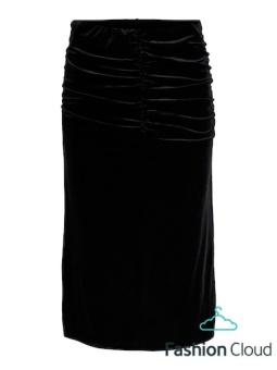 VIVELIDA HW MIDI VELVET SKIRT/SU