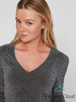 VISHINY V-NECK L/S TOP