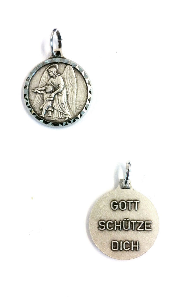 Medalj Skyddsängel, relief (ox. met.)