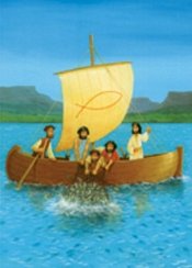 Fiskafänget / Jesus i båt