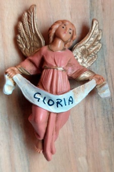 Krubbfigur, Ängel Gloria 6,5 cm