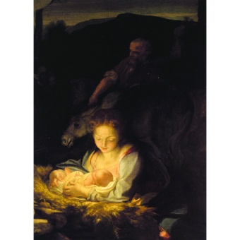 Julkort, Den heliga natten (Correggio, ca 1522)