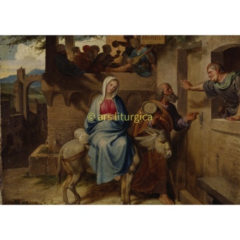 Julkort, Utanför Betlehems härbärge (Joseph von Führich)