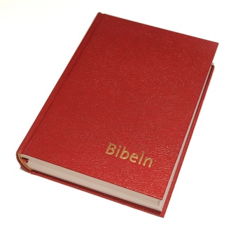 Bibel 2000, röd, konstskinn normal
