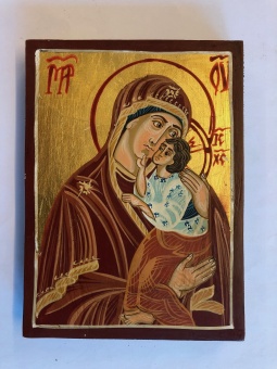 Ömhetens Gudsmoder (12x16), äkta ikon