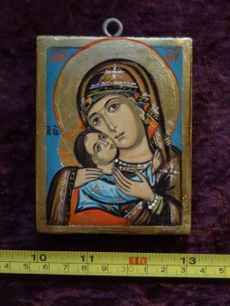 Ömhetens Gudsmoder (8 x10), äkta ikon