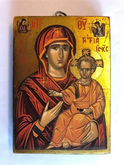 Maria & Jesusbarnet (11x15), äkta ikon