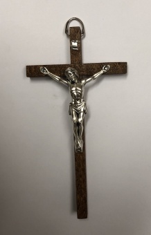 Latinskt krucifix, 13,5cm, brunt