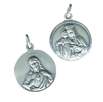 Skapularmedalj - silver, 17mm