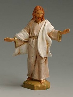 Jesus, uppstånden, vit, 12 cm