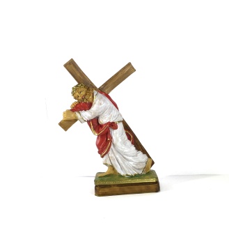 Jesus bär korset (17 cm)