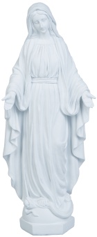 Maria, stående, vit (40 cm)