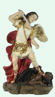 Ärkeängeln Mikael bekämpar djävulen (12 cm)