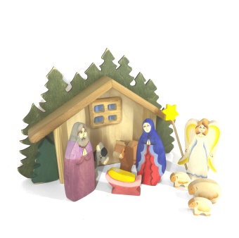 Julkrubba, ortodox målad (trä), barn-anpassad