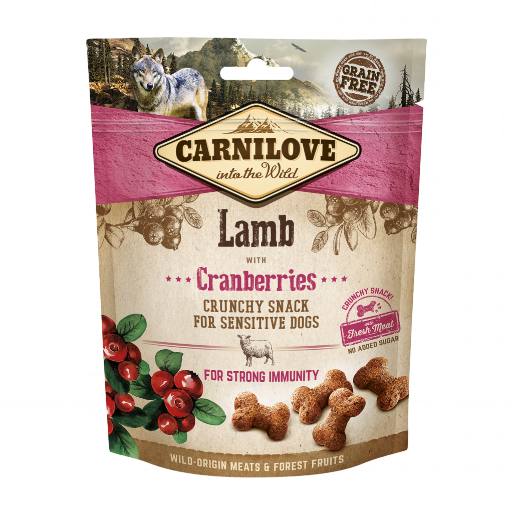 Carnilove Dog Crunchy Snack Lamb &amp; Cranberries with fresh meat Ellios