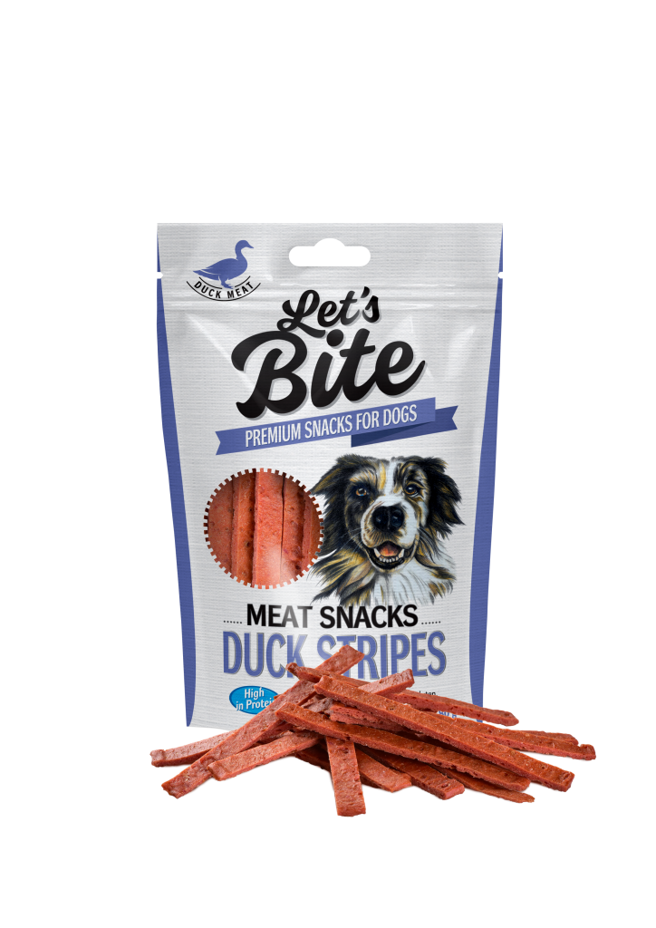 Lets Bite Duck Stripes 80g Ellios Hund & Katt AB