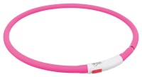 Trixie Blinkhalsband USB Silikon Rosa