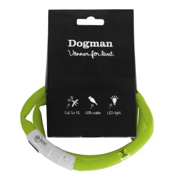 Dogman Led-ring blinkhalsband silicon