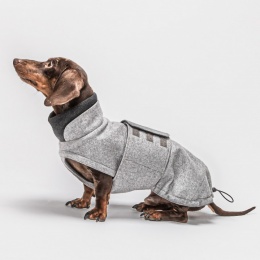 Cloud7 Dog Coat Brooklyn Flannel Grey Taxmodell