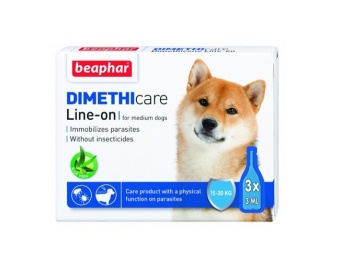 Beaphar Flea & Tick Line On (Dimethicone) Medium Dog 15-30kg