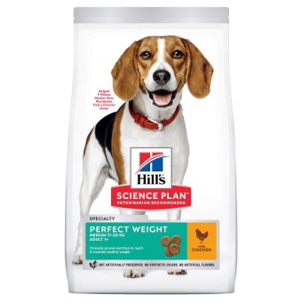 Hills SP  Canine Adult Perfect Weight Medium Chicken