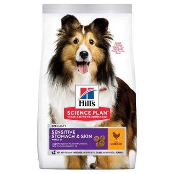 Hills SP  Canine Adult Sen.Stomach&Skin Medium Chicken 