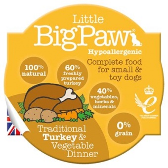Little Big Paw Traditional Turkey & Vegetable Dinner