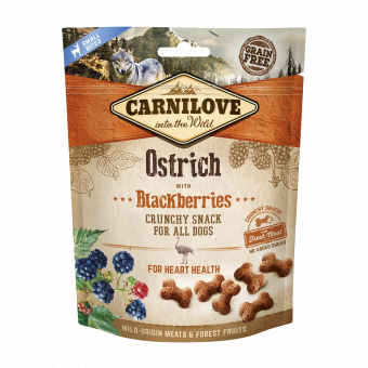 Carnilove Dog Crunchy Snack Ostrich & Blackberries with fresh meat