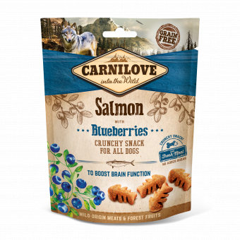 Carnilove Dog Crunchy Snack Salmon & Blueberries with fresh meat