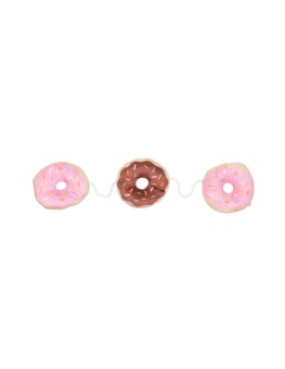 FuzzYard Cat Toy - Donuts 3 on a string